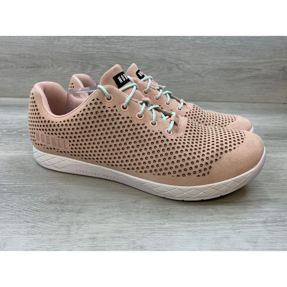 NoBull Perforated Suede Trainers Pink Clay Men's 14 Training Athletic Shoes